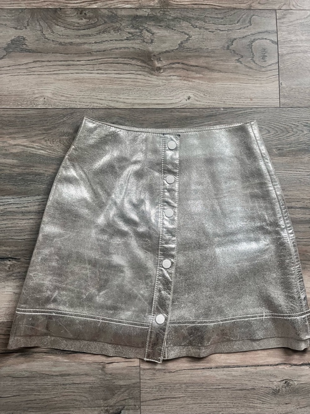 Manning Cartell Silver Metallic Mini Skirt